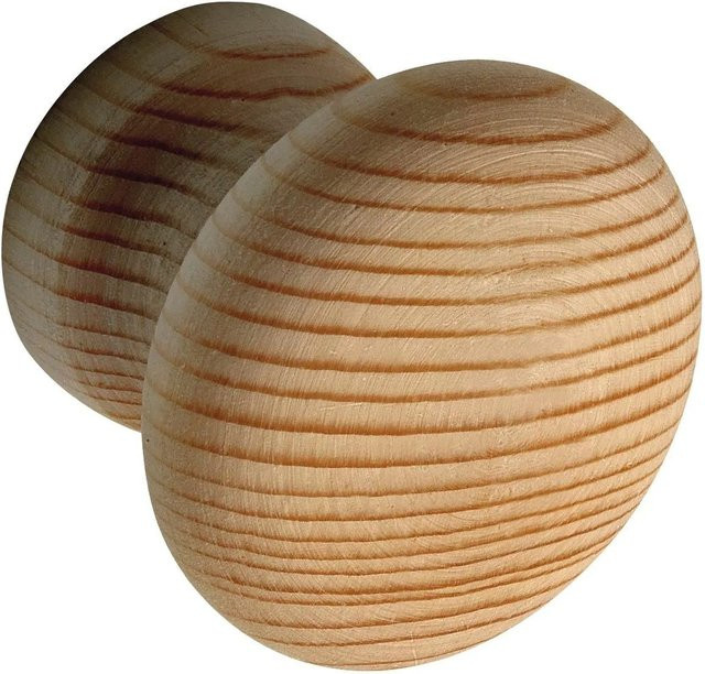 Alles im Griff Möbelknopf Hemera aus Fichte in Beige, Durchmesser: 3,5 cm, Tiefe: 2,8 cm - Bild 1