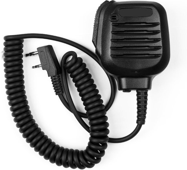 YINTALK KMC-45 Handheld Lautsprecher Mikrofon mit 2Pin K-Typ Anschluss für Kenwood NX-220 TK240 TK272 TK2000 Zwei-Wege-Funkgeräte, Schwarz - Bild 1