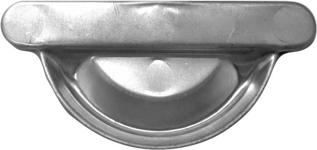 Universal Rinnenboden RG 75 von Sarei aus Zink in Silber, halbrund - Bild 1