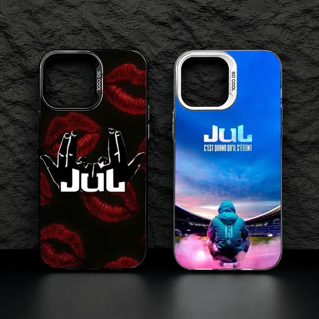 Handyhülle mit Jul Logo-Druck für iPhone 11 bis 17 Pro Max, Stoßfeste Aurora TPU Hülle, Mehrfarbig - Bild 1