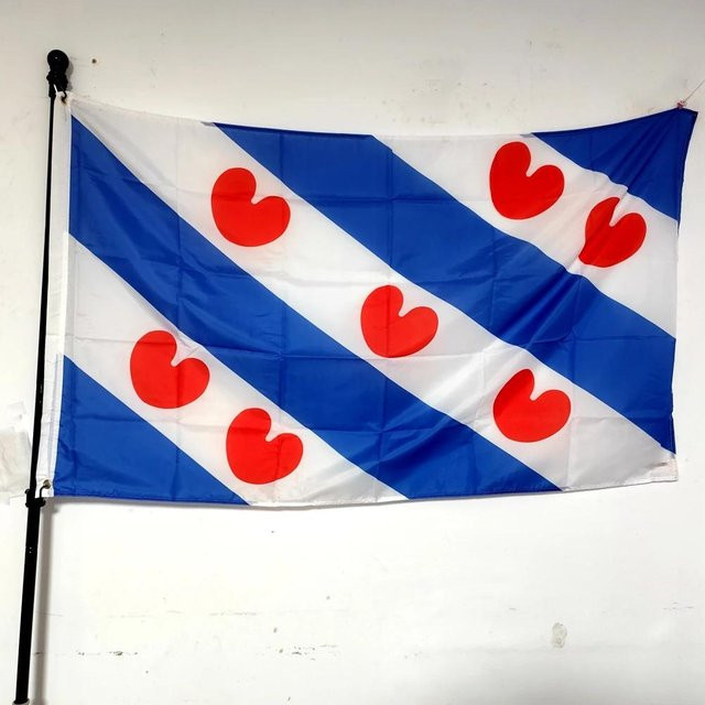 Femme Couture Flagge der niederländischen Provinz Friesland, Blau, B/H: 90 x 150 cm - Bild 1