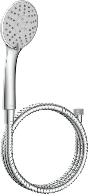 Schütte Handbrause-Set Napoli in Chrom mit Anti-Limescale-Funktion und rundem Design - Bild 1