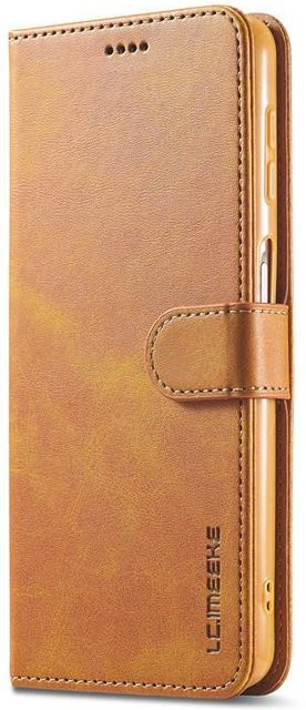 Vintage Leder-Handyhülle mit Magnetverschluss und Brieftaschenfunktion für Samsung Galaxy A04 und A04S in Braun - Bild 1