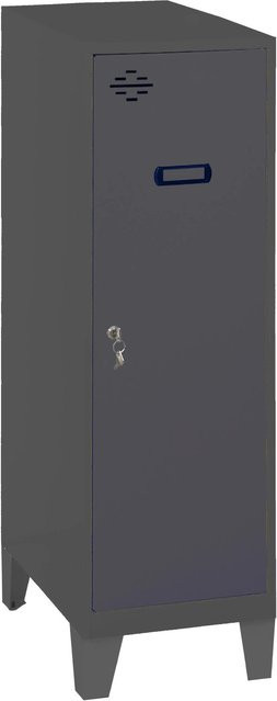 PROREGAL Schließfachwürfel AMEGO Spind Garderobe mit Standfüßen, Farbe: Anthrazit, H x B x T: 101,5 x 40 x 50 cm - Bild 1