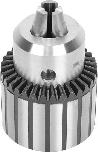 TOMTOP JMS Hochleistungs-Bohrfutter B22 mit Schlüssel für Metallbearbeitung, CNC-Drehbank und Tischbohrmaschine, Farbe: Silber - Bild 1