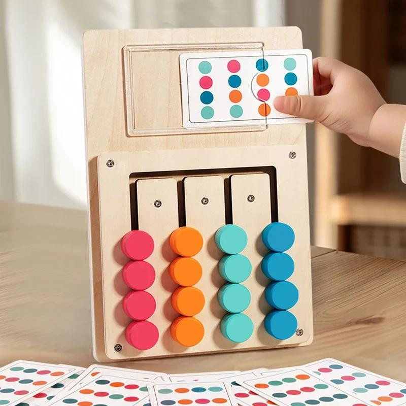 Linyi toy Montessori Lernspielzeug aus Holz, bunt, 3-6 Jahre - Bild 3