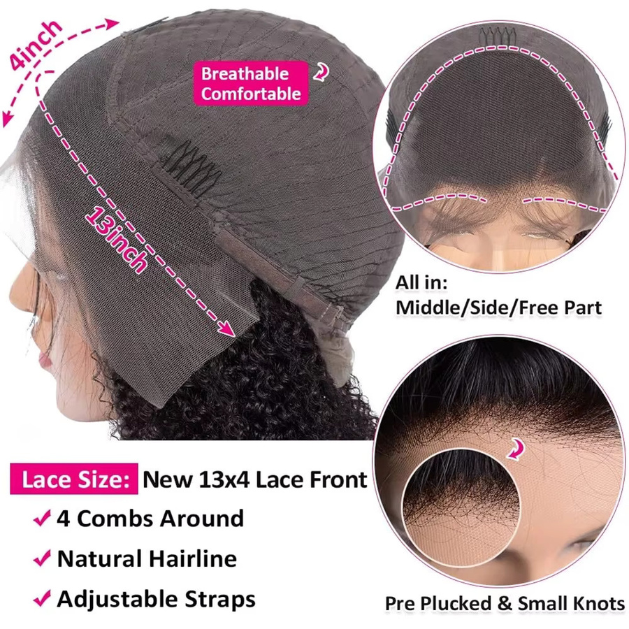 SHES BEAUTY Bob-Perücke, 6 Zoll, Echthaar, lockere Locken, Damen - Bild 5