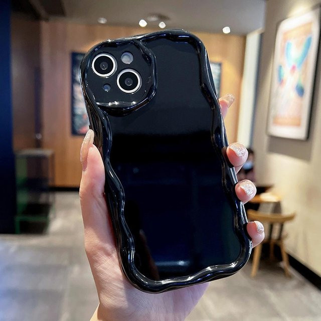 TUNEDEE Handyhülle mit Wellenstruktur für Xiaomi Redmi Note und Poco X6 5G in Schwarz oder Transparent - Bild 1