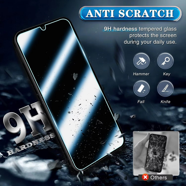 5 Stück Ultra HD Displayschutzfolie aus gehärtetem Glas für Samsung Galaxy A55 A56 A53 A35 A25 A15 A06 A36 A26 A05 A54 A52 A73 in Transparent - Bild 1
