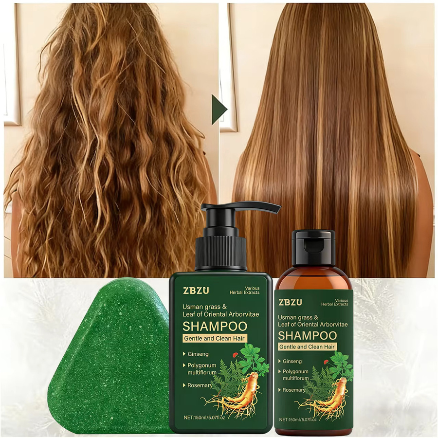 Uisman Shampoo Gras- & Zypressenblatt, 3er-Pack, für fettiges Haar, Unisex - Bild 4