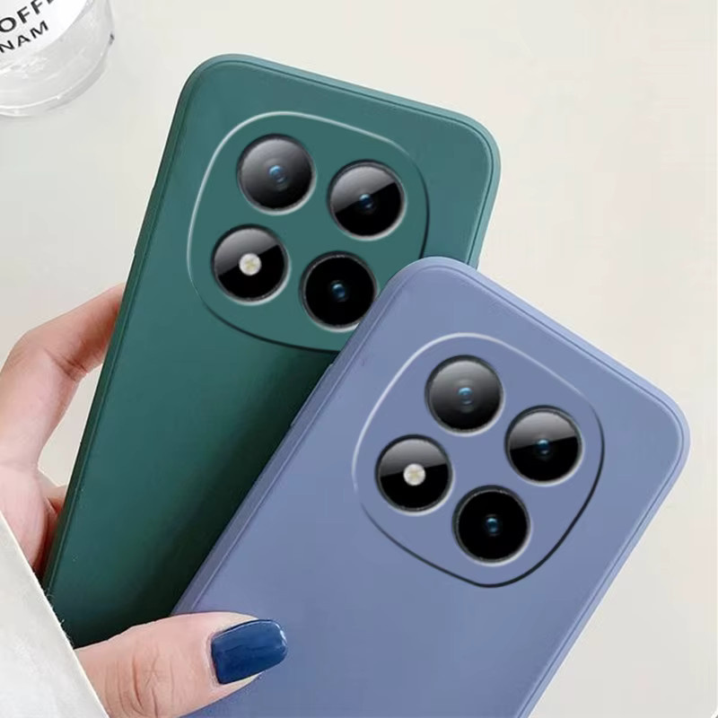 Xiaomi Schutzhülle aus weichem Flüssigsilikon für Redmi Note 15 4G, Redmi Note 15 Pro Plus und Redmi Note 15 Pro 5G in Grau, stoßfest - Bild 2