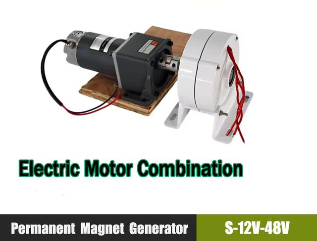 Zahnloser Permanentmagnet-AC-Generator 10000 W für Wind- und Wasserturbinen, 3-Phasen-Lichtmaschine für den Heimgebrauch, 12 V / 24 V / 48 V, Farbe: Weiß - Bild 1