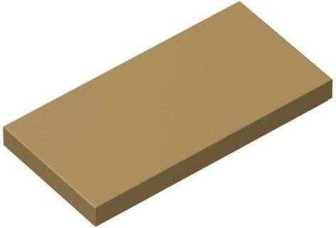 Gobricks Glatte 2x4 Fliese, Bausteine, 10-teiliges Set, dunkel braun, ab 14 Jahre - Bild 1