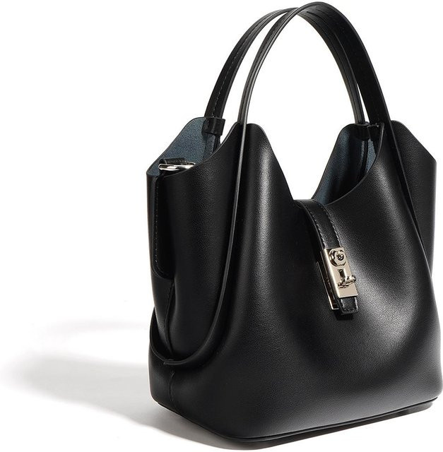 Wucifang Bags Umhängetasche Rindsleder, schwarz, Unisex - Bild 1