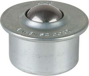 BS Kugelrolle E33.022 aus Edelstahl in Silber, Durchmesser: 22 mm - Bild 1