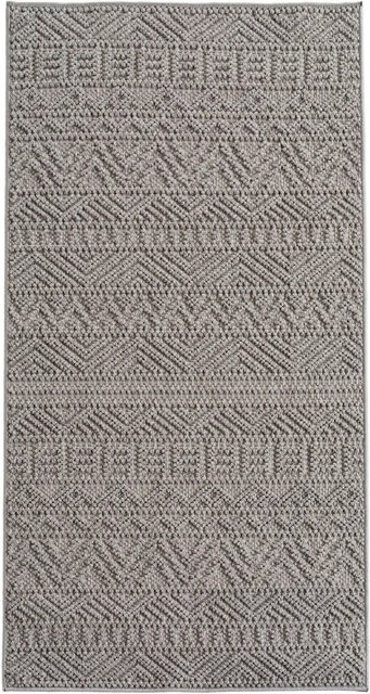 Ayyildiz Flachgewebeteppich Helix Silber mit modernem Design, Breite: 80 cm, Länge: 150 cm - Bild 1