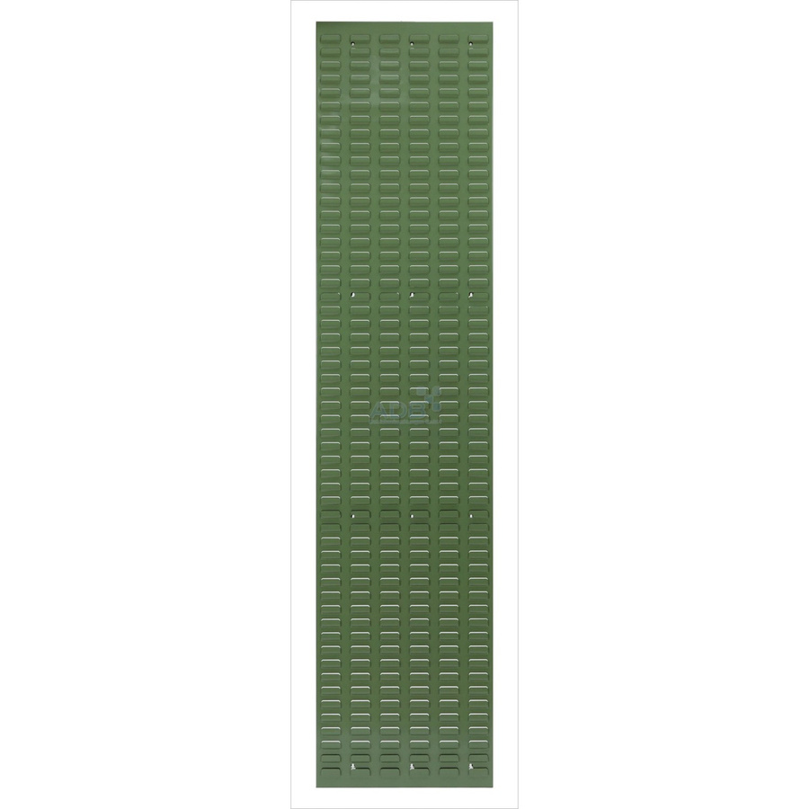 PROREGAL Orthogonale Schlitzplatte aus Stahl in Resedagrün, H x B: 197,5 x 45,6 cm - Bild 2