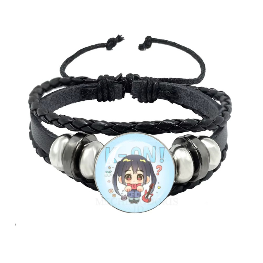 MSCHENGDORIS Armband, Leder, geflochten, Schwarz, Unisex - Bild 2