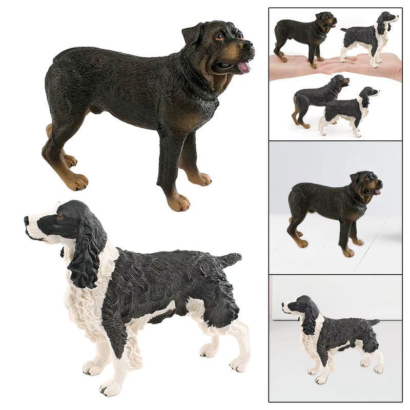 Homyl Hund Figur Statue Welpe aus Kunstharz in Mehrfarbig als Hof Kunst Dekoration - Bild 3