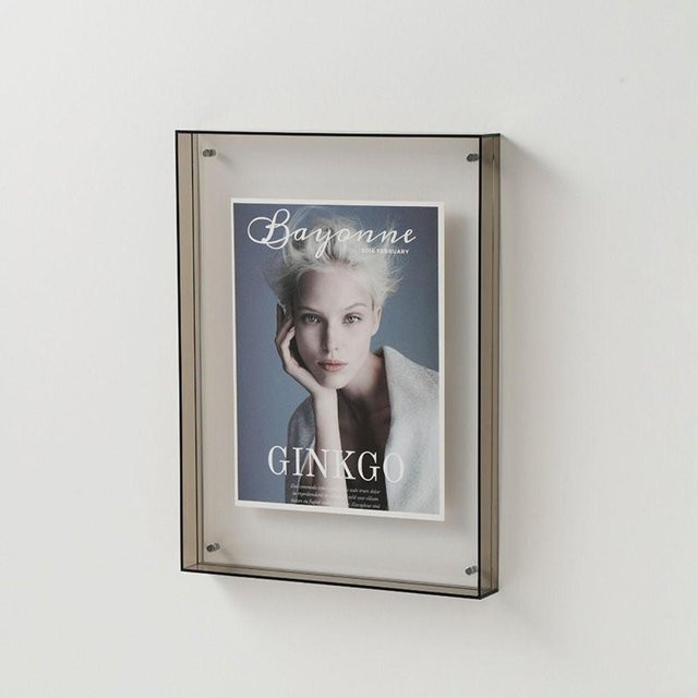 Shenhu Win Acryl-Fotorahmen Transparent Grau, Rechteckiger Bilderrahmen aus Acryl, B/H: 16 x 21 cm - Bild 1