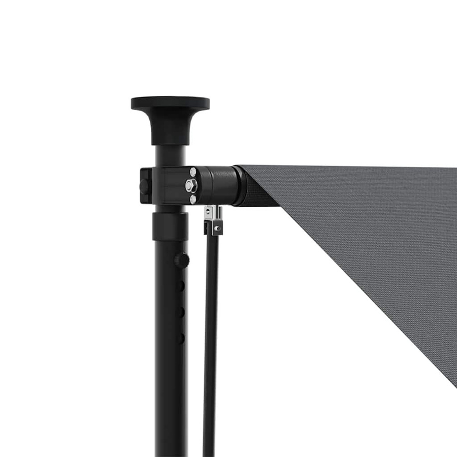 vidaXL Rollmarkise aus Polyester und Stahl, Anthrazit, B: 210 cm, H: 150 cm - Bild 3