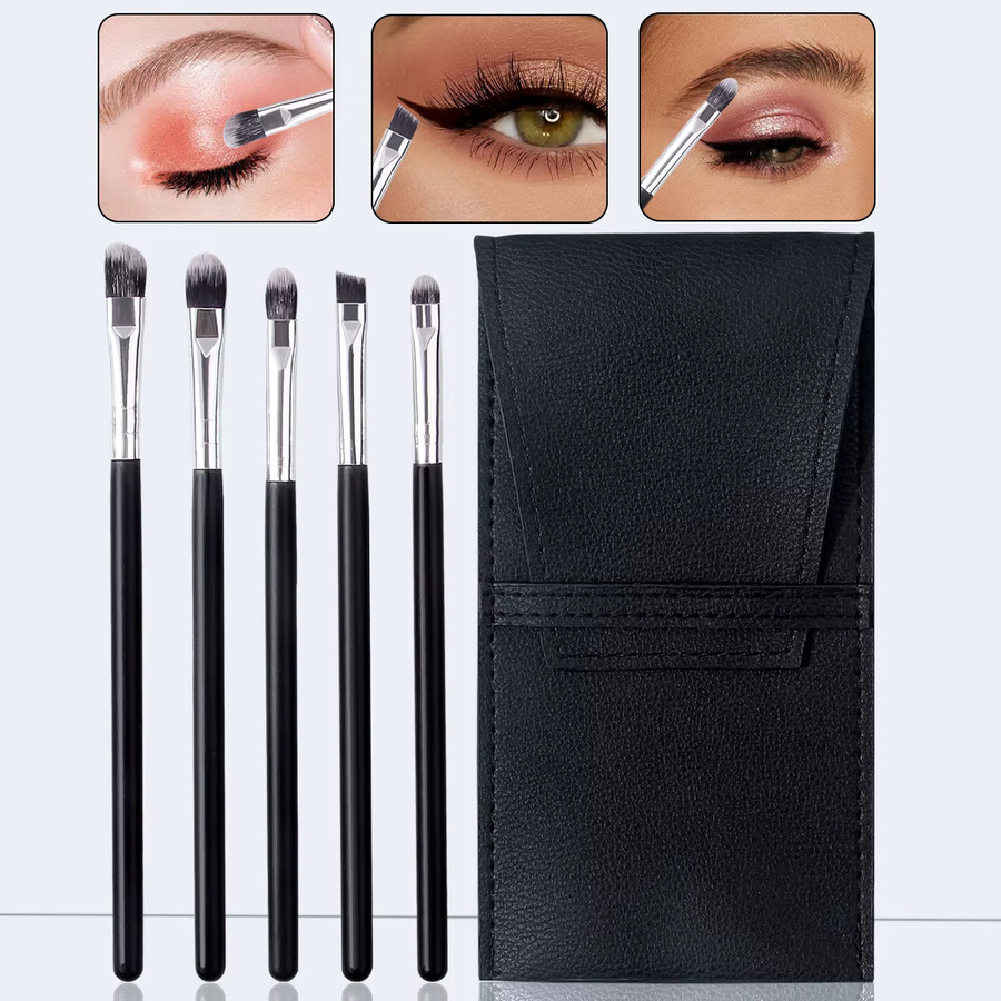 KOSSHOW Augen-Make-up-Pinsel Set, 6 Stück, mit Aufbewahrungstasche, Unisex - Bild 2