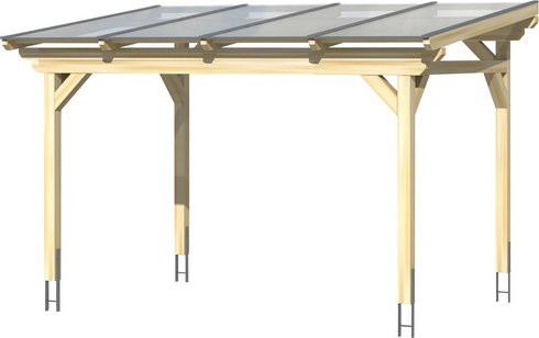 Skan Holz Terrassenüberdachung Sanremo aus Leimholz Eiche hell mit Polycarbonat-Dach B/B: 434 x 250 cm - Bild 3