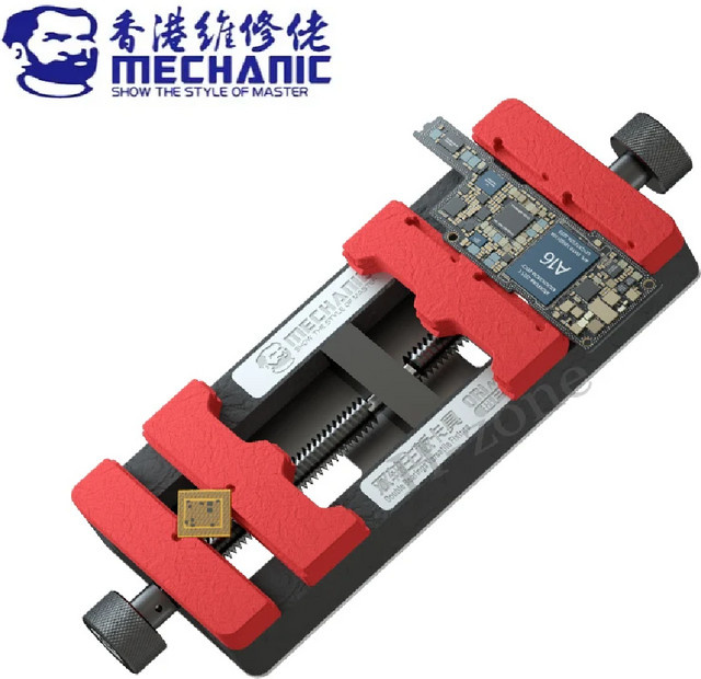 MECHANIC ORI Mini Motherboard PCB-Halterung in Rot für Hochtemperatur-Reparatur und BGA-Lötvorrichtungen - Bild 1