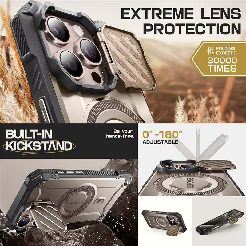 SUPCASE UB Mag XT Robuste Magnetische Schutzhülle mit Kameraabdeckung für iPhone 16 Pro 6,3 Zoll in Multicolour - Bild 3