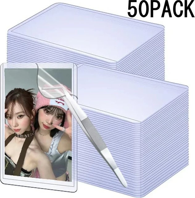 Transparente Schutzhüllen für Kpop-Fotokarten und Sammelkarten aus Kunststoff - Bild 1