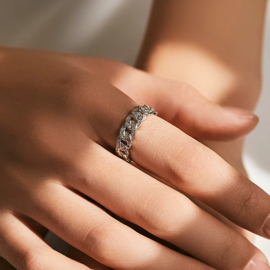 MODIAN Eternity-Bandring, 925 Silber, Zirkonia, Damen - Bild 2