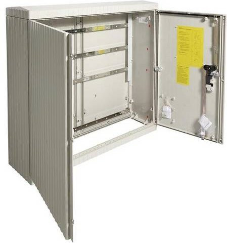 Hager ZAK102GA Kabelverteilerschrank aus Kunststoff in Weiß, B/T/H: 111,0 x 31,5 x 100,5 cm - Bild 1