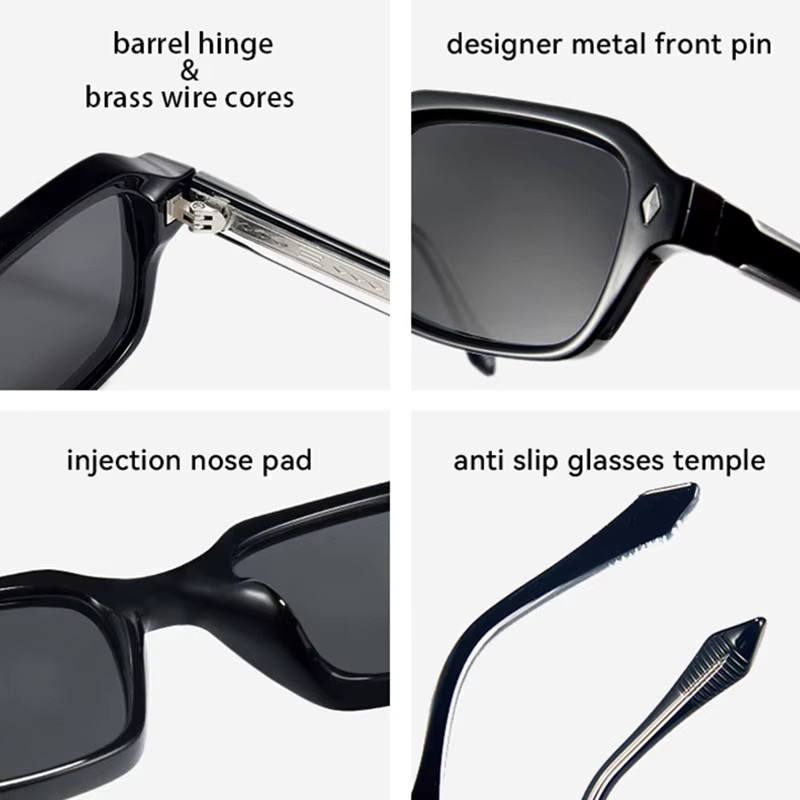SHAUNA Sonnenbrille, Rechteck, Vollrand, Kunststoff, Unisex - Bild 6