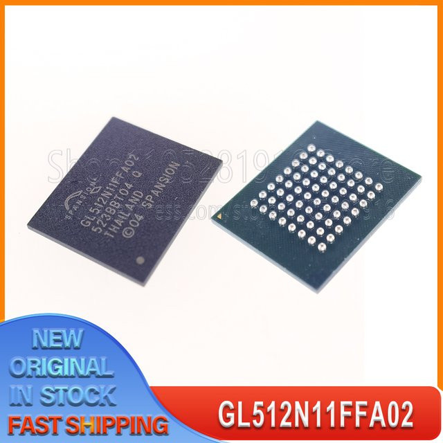 5er-Pack S29GL512N11FFA02 paralleler NOR-Flash-Speicher 512 MB BGA64 - Bild 1
