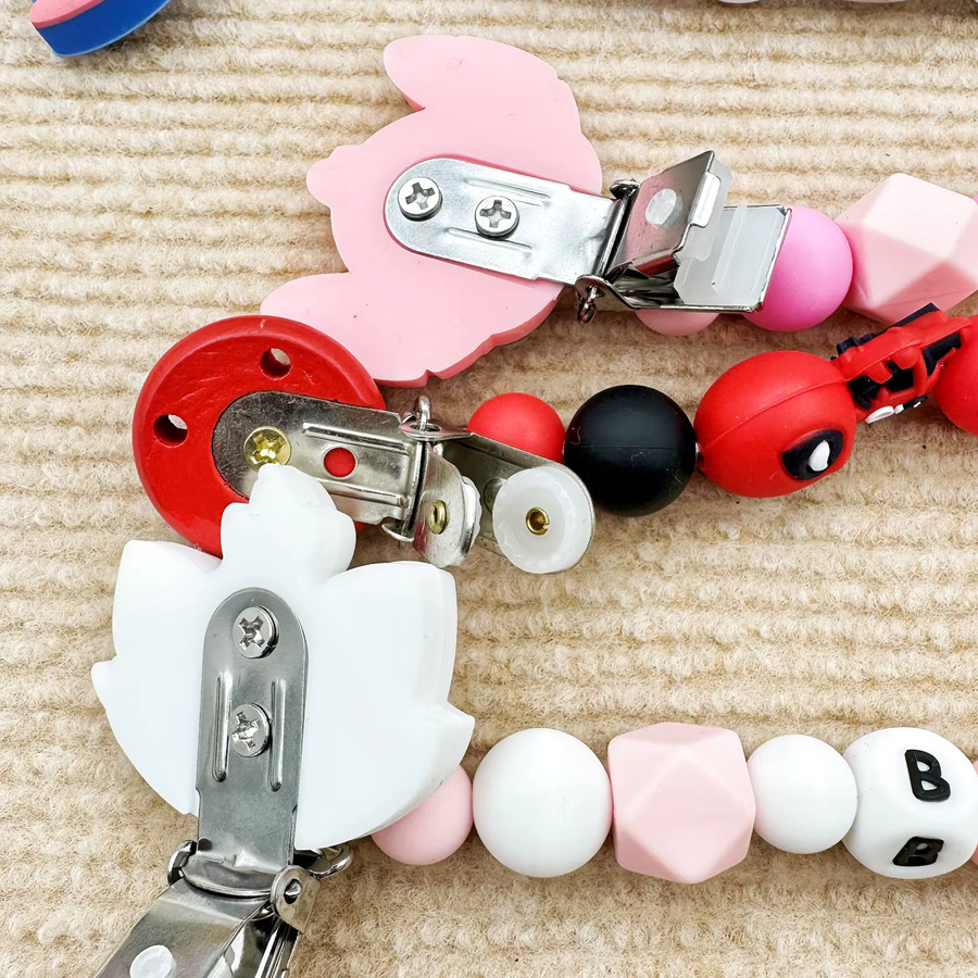 Disney Personalisierter Silikon Schnullerclip mit Beißring und Namensbuchstaben in Mehrfarbig - Bild 2