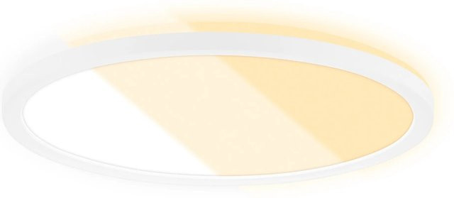 Brilo LED Panel Slim CTS Schalter Weiß, Durchmesser: 29,3 cm, Höhe: 2,8 cm - Bild 1