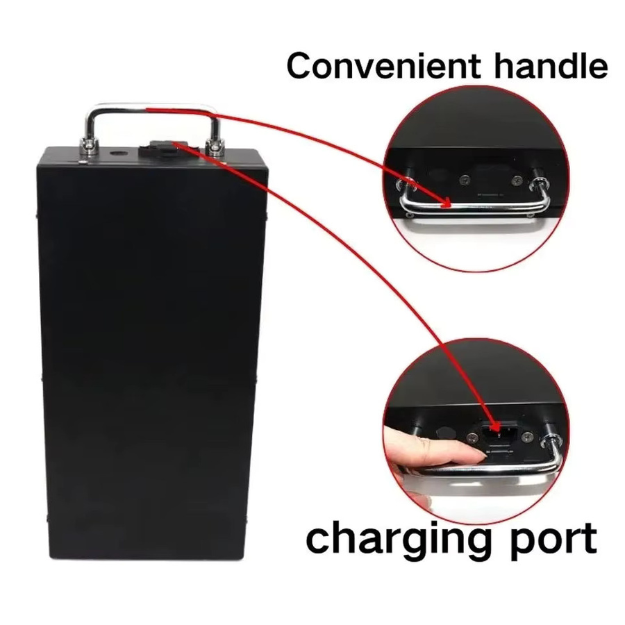 Ddadache Wasserdichte 18650 Lithium-Batterie für Harley Elektro-Motorräder und Roller, Farbe: Schwarz - Bild 2