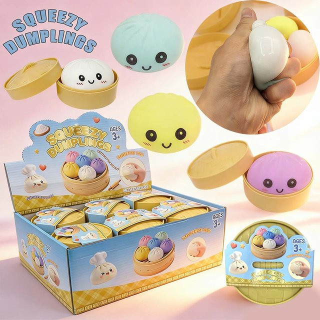 Bandai Simulations-Flash-Dumpling-Druckball, langsam zurückfedernd, weicher Quetschball zur Dekompression - Bild 1