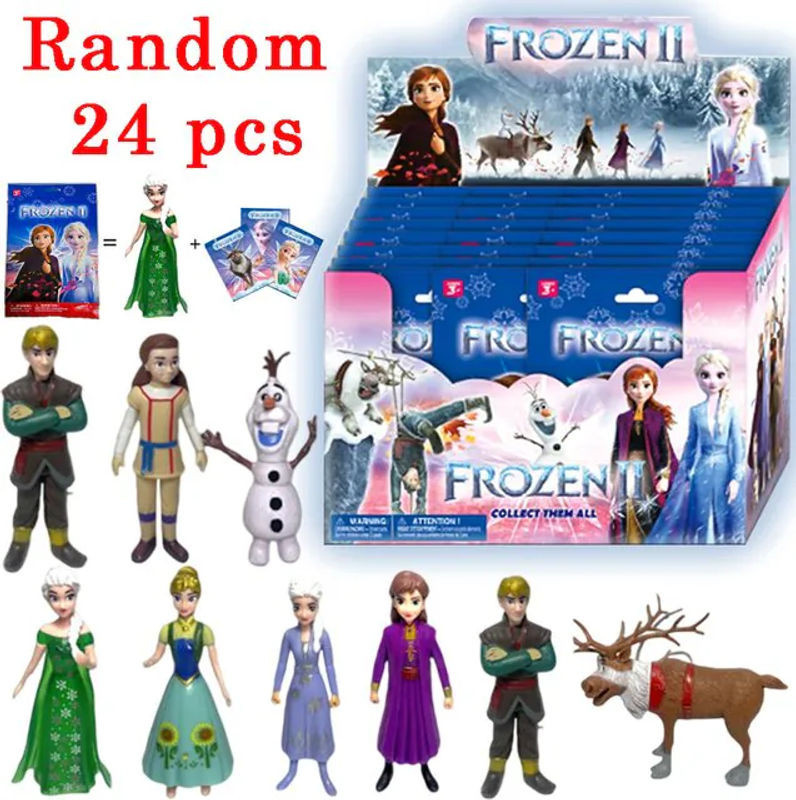 Disney Frozen Style Anime-Figuren Set aus Kunststoff, bunte Sammlerfiguren für Kinder und Erwachsene zur Dekoration - Bild 1