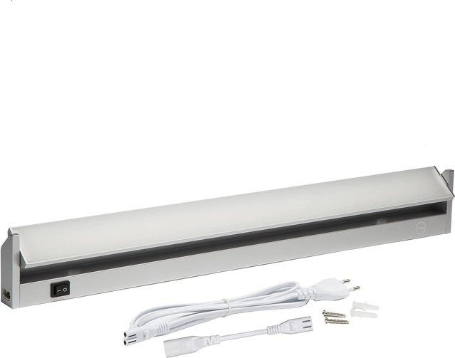 Oktaplex Aluminium Unterbauleuchte LED in Silber, 60 cm Länge, 90 Grad schwenkbar, Neutralweiß, mit Schalter - Bild 1