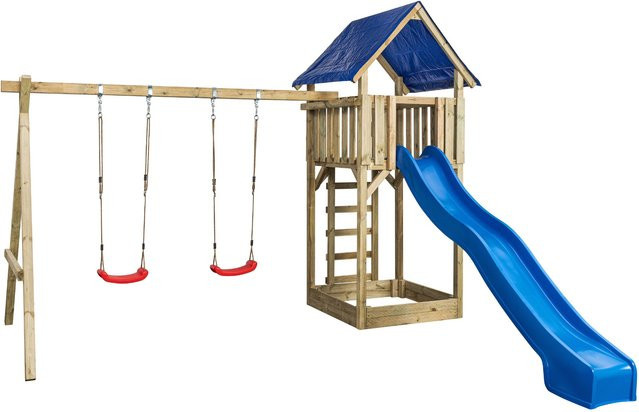 Intergard Holzschaukel Spielgerät John aus Kiefernholz, Multicolor, B/T/H: 421 x 350 x 297 cm - Bild 1