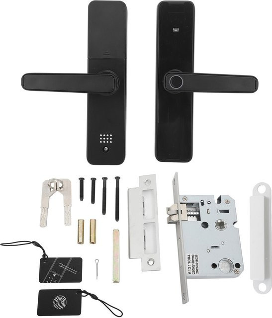 Aimo Smart Fingerprint Schloss Elektronisches Türschloss mit Swipe Card und Passwort in Schwarz - Bild 1