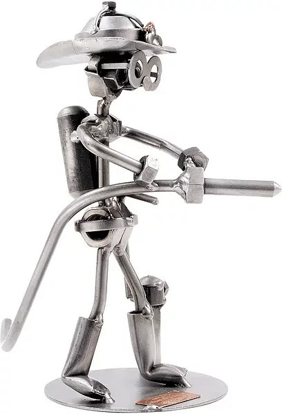 Hinz & Kunst Schraubenmännchen Feuerwehr aus Metall in Silber - Bild 1