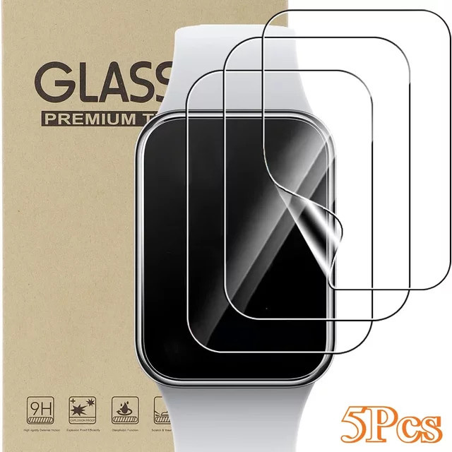 5er Pack HD Hydrogel Schutzfolien für Xiaomi Mi Band 9 Pro, 9, 8 Pro, 8, 7, 6, 5 in Transparent mit voller Abdeckung - Bild 1