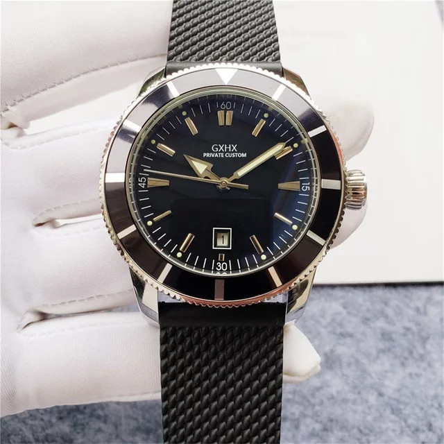 XCL Armbanduhr Automatik, Edelstahl, Keramik, Kautschuk, Herren, Schwarz Blau - Bild 1