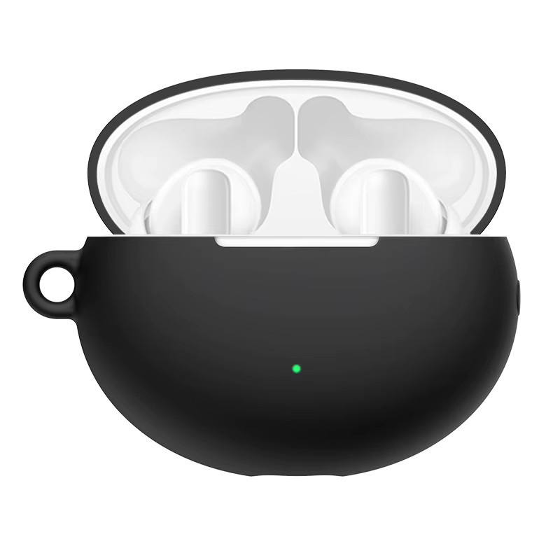 Silikon Schutzhülle für Huawei Freebuds 4i Bluetooth Kopfhörer in Weiß mit Haken - Bild 2