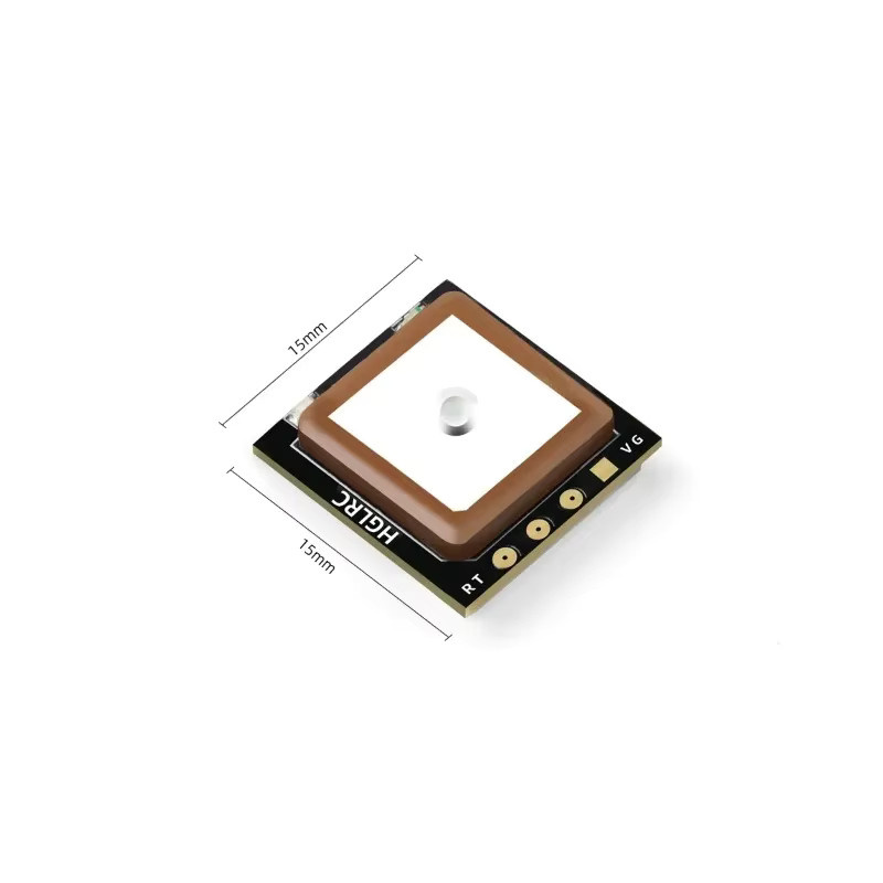 HGLRC M100 Mini GPS Modul in Schwarz für Meteor75 Pro und Beta75 Rahmen mit 15x15 mm Maßen für den DIY Nano-Drohnenbau - Bild 2