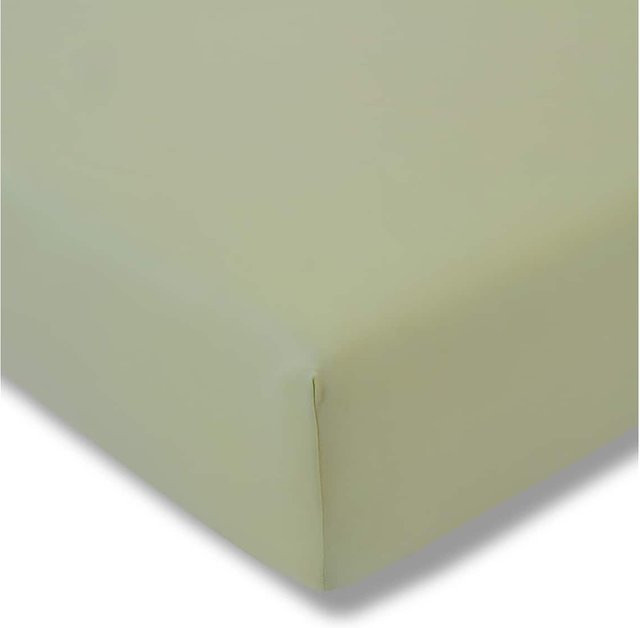 Estella Spannbetttuch aus Jersey-Stretch in Beige, atmungsaktive Baumwolle - Bild 1