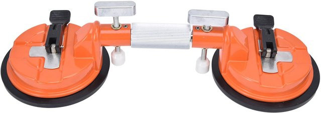 Aimo Vakuum-Saugnapf aus Aluminiumlegierung als Glasheber für Fliesen und Haushalt, Orange - Bild 1