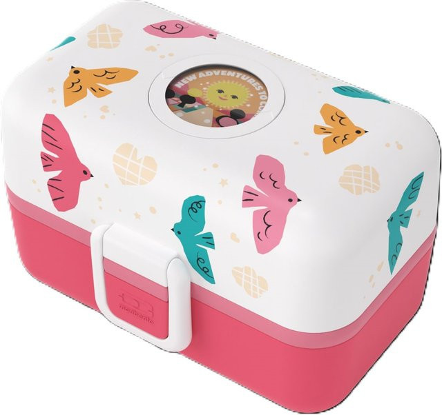 Monbento Lunchbox BIRDS in Pink - Bild 1